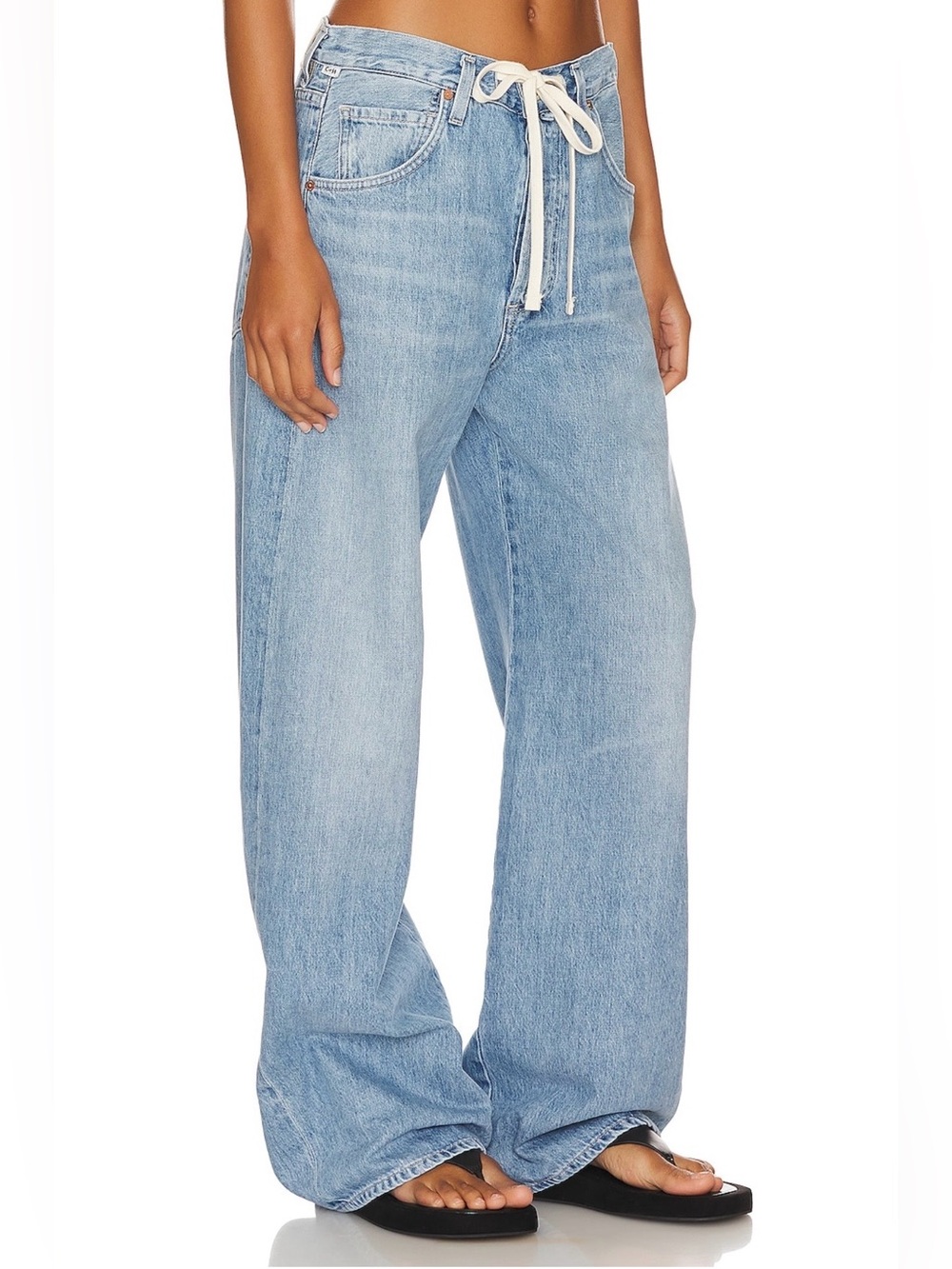 Citizens Of Humanity Light Blue Wide-Leg Jeans Brynn - Picture 2 of 4